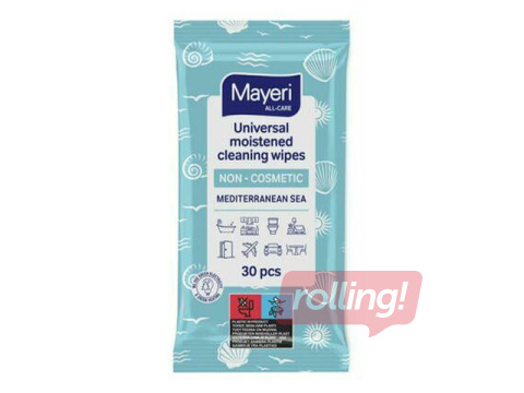Niisked salvrätikud Mayeri, All-Care, Mediterranean Sea, universaalsed, 30tk