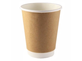 Cups for hot drinks Hot Natural with double walls, ø90mm, 350ml, 25pcs.