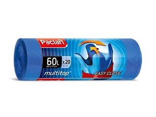 Пакеты для мусора, 60 л, 20 микр., 20 шт., синиe