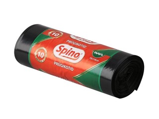 Prügikotid Spino, 100 l, 70x100cm, 33 mic., 10 tk, must