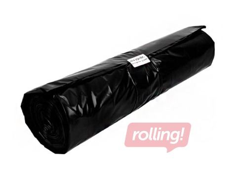 Мешки для мусора LDPE 250л, 90 х 140 см, 55 микрон, 10 шт., черные