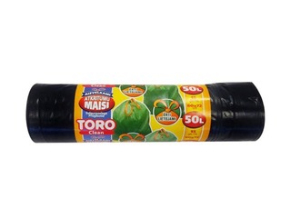 Prügikotid Toro, suletavad, 50 l, LDPE, 60 x 72 cm, 30 mikronit, 15 tk, must