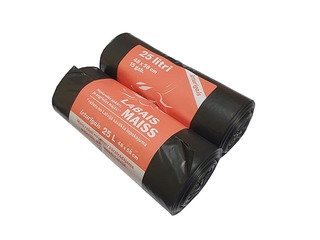 Prügikotid Labais Maiss, must, 25l, 30 mikronit, 15 tk.