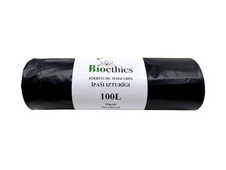 Garbage bags, 100 l, 50 micros, 70x105cm, 10pcs, black