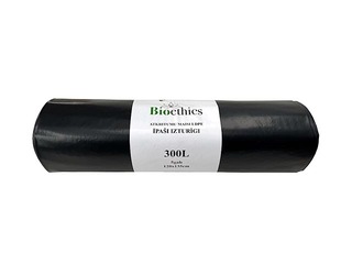 Garbage bags, 300 l, 65 micr., 120x135cm, 5pcs, black