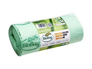 Tööstuslikud kompostitavad jäätmekotid, BioBag, 125-150 l, 35 mikronit, 5 tk.