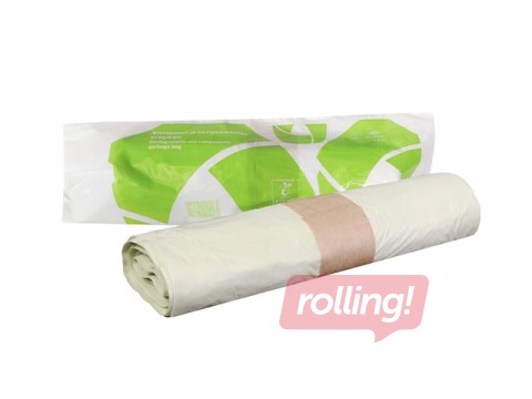 Biodegradable waste bags BIO, green, 140l, 18 mic., 10 pcs.