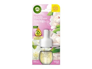 Õhuvärskendaja täitepudel Air Wick Electrical, White Peony & Jasmine Blossom, 19ml