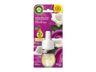 Õhuvärskendaja täitepudel Air Wick Electrical, Moon Lily & Smooth Satin, 19ml