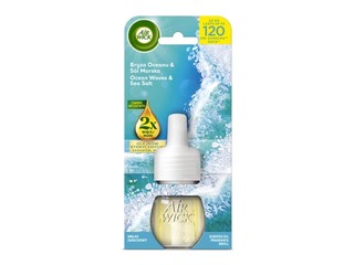 Õhuvärskendaja täitepudel  Air Wick Electrical, Ocean Waves & Sea Salt, 19ml
