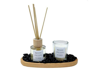 Komplekt Provence Musk & Vanilla, lõhnakepid 50ml ja küünal 6.5cm