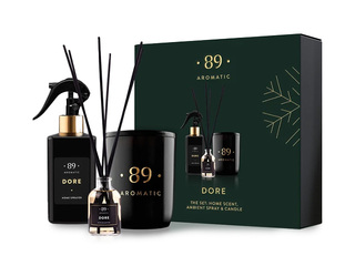 Kodukomplekt Aromatic 89, aromaatsed pulgad, sprei ja küünal, Dore