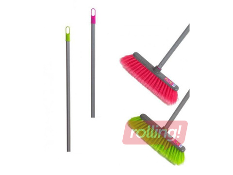 Põrandahari alumiiniumvarrega, 125cm (erinevad värvid)