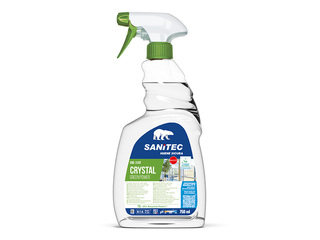 Ecological glass cleaner Sanitec Green Power Crystal, 750ml