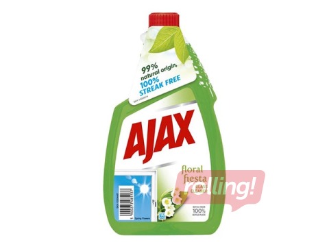 Klaasipuhastusvahend, Ajax Spring Flowers, roheline täidis 750 ml