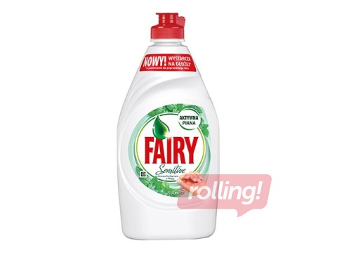 Nõudepesuvahend FAIRY Sensitive Tea Tree & Mint, 450ml