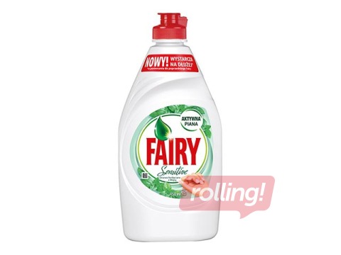 Nõudepesuvahend FAIRY Sensitive Tea Tree & Mint, 450 ml