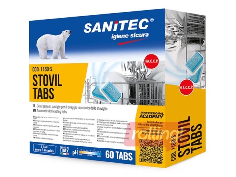 Nõudepesumasinate tabletid Sanitec Stovil Tabs, 60 tk