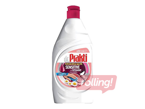 Nõudepesuvahend Dr.Prakti, Sensitive&Vitamins, 650ml