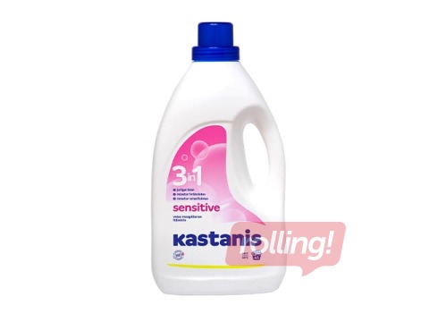 Pesugeel Kastanis, 3in1 Sensitive, 1800ml