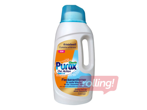 Plekkide eemaldaja Purox Oxi Action, valgele pesule, 1.5l