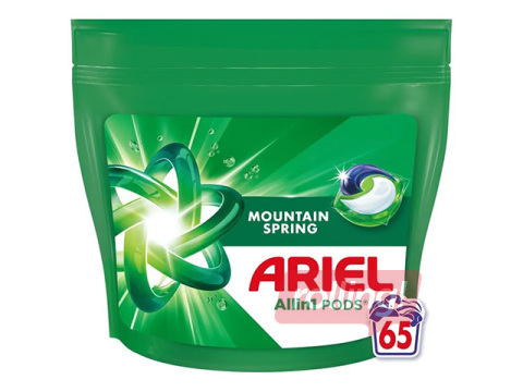 Pesukapslid Ariel, All in 1 Pods, Mountain Spring, 65tk