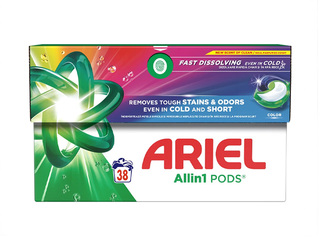 Pesukapslid Ariel All in 1, Color, 38tk