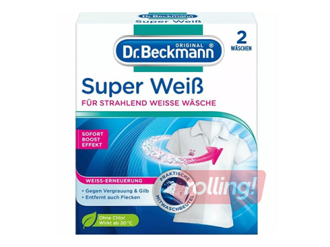 Valgendaja Dr.Beckmann Super White, 2×40g