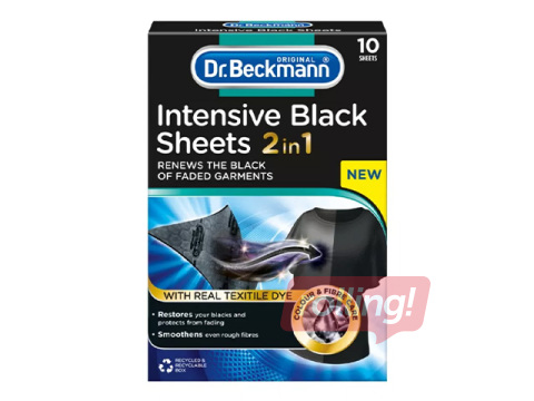 Värvi taastavad lapid Dr.Beckmann, mustadele kangastele, 6 tk.