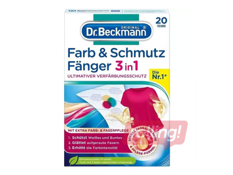 Värvi ja mustusekogujad lapid Dr. Beckmann, 20 tk.