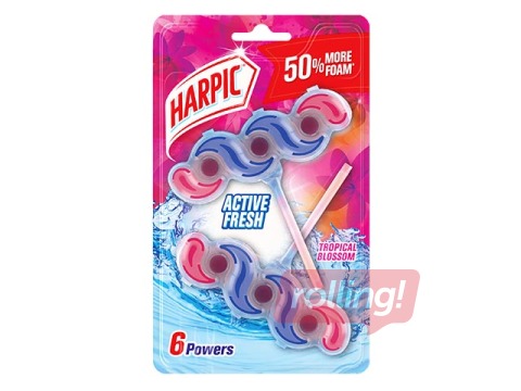 WC-plokk HARPIC Fresh Power Tropical Blossom, Duo pakk 2x35g