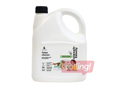 WC puhastusvahend Purenn sidruni ja piparmündiga, 3l