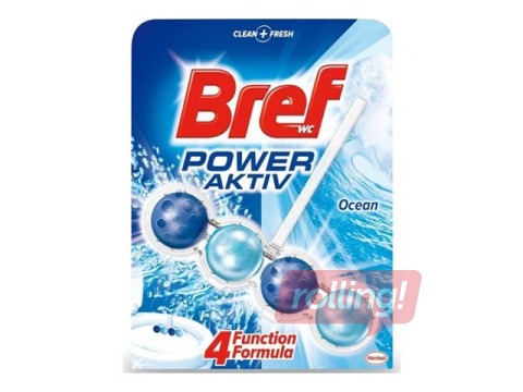 Tualetiblokk Bref Power Aktiv Ocean, 3tk x 50g