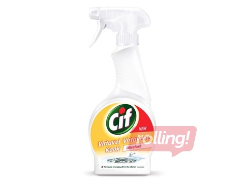 Tīrīšanas līdzeklis virtuvei ar izsmidzinātāju CIF, 500ml