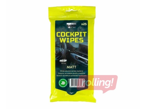 Niisked salvrätid T-Way, New Car, Matt, auto armatuuri hoolduseks, 25 tk.