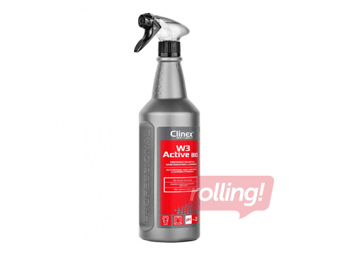 Sanitaarruumide puhastusvahend Clinex, W3 Active Bio, vahutav, 1l
