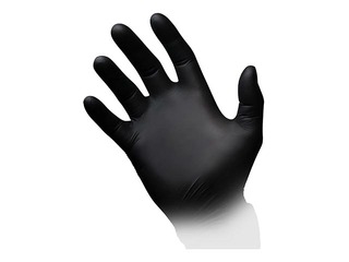 Nitrile gloves, powder-free, AMPri, L, 100 pcs., black