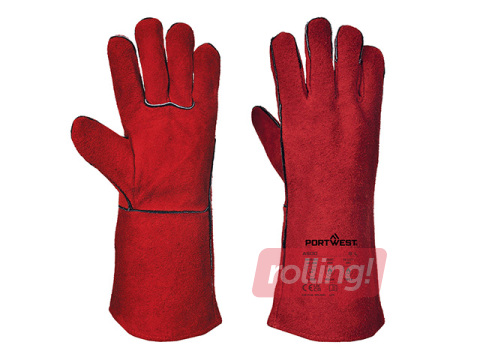 Keevituskindad Welders Gauntlet, suurus L, punased