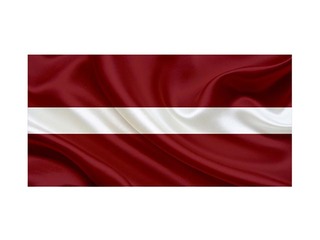 Leinalindiga lipp, Läti Vabariik, 200 x 100 cm 