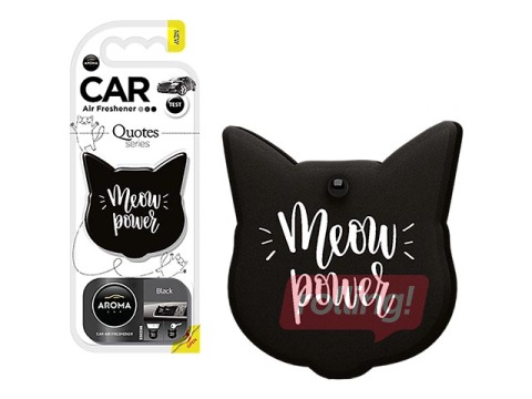 Car air freshener Aroma Car Quotes Cat Blac