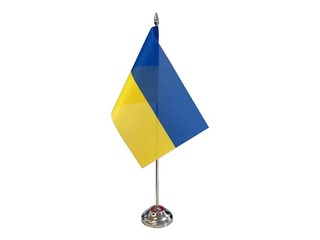 Table flag, Ukrainian, 14 x 28 cm