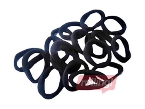 PROMO Juukselipsud JZA Black Elastic, 30 tk.