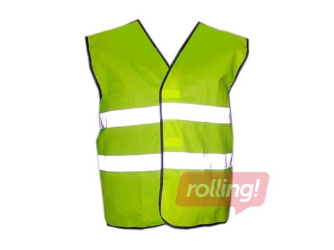 Helkurvest, täiskasvanute, kollane, 2XL