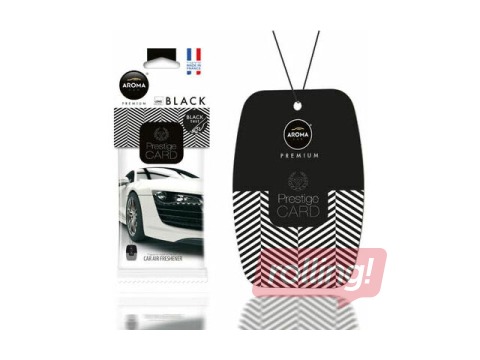 Auto õhuvärskendaja Aroma Car, Prestige Cellulose, Black