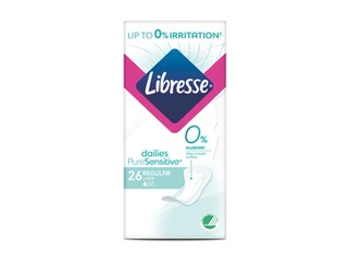 Libresse Pure Sensitive Regular Liner igapäevased pesukaitsed, 26 tk.