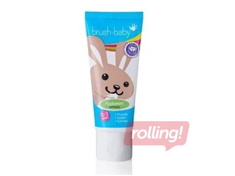 Laste hambapasta Brush-baby, Applemint, 0–3 aastat, 50ml