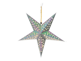 Dekoratsioon TORO, LED täht, hõbedane, Ø43cm