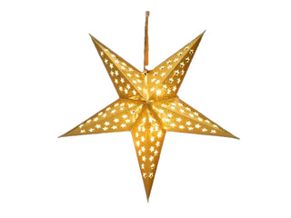 Dekoratsioon TORO, LED täht, kuldne, Ø43cm