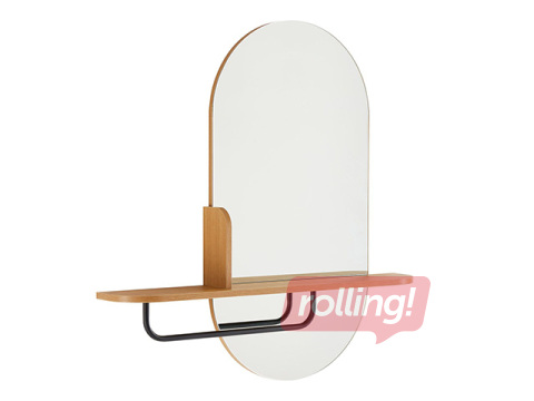 Seinapeegel Aalborg riiuliga, 92x15x93cm