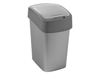 Prügikast Flip Bin, plastik, hõbedane / hall, 25 l